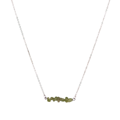 Peridot Bar Necklace