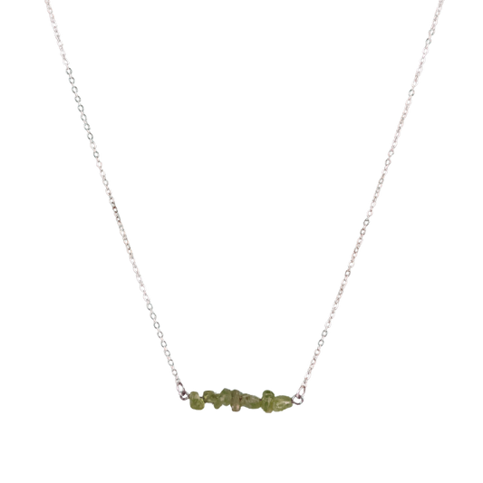 Peridot Bar Necklace