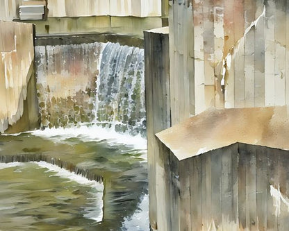 Stepping Stone Falls #1 Art Print