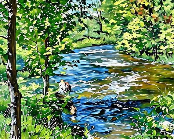 Red Cedar River #2 Art Print