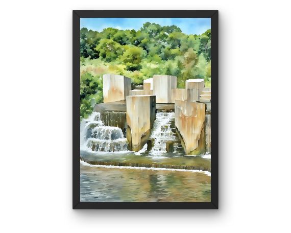 Stepping Stone Falls #3 Art Print