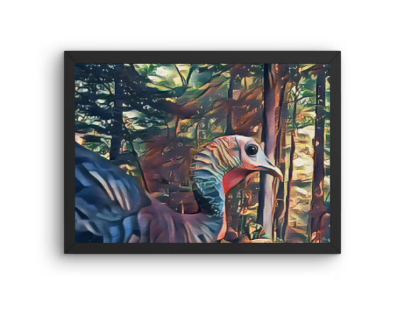 Smirkey Turkey Art Print