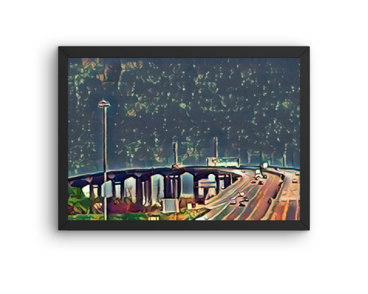 Rainy Drive Art Print