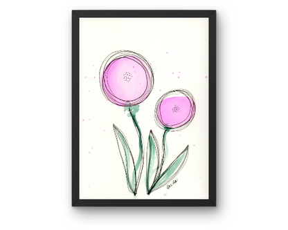 Watercolor 2205 Art Print