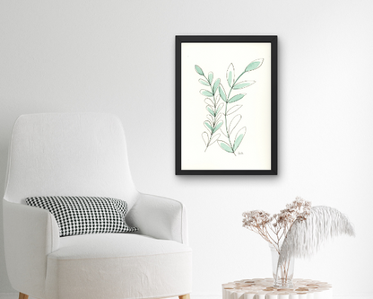 Watercolor 2227 Art Print