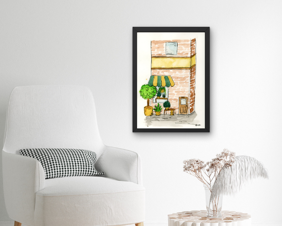 Watercolor 2215 Art Print