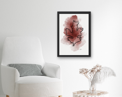 Watercolor 2277 Art Print