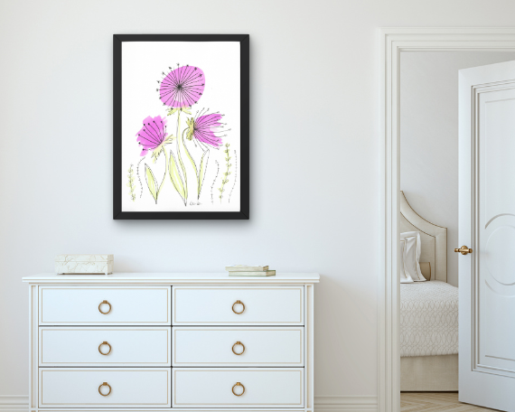 Watercolor 2053 Art Print