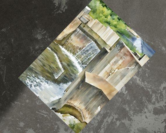 Stepping Stone Falls #1 Art Print