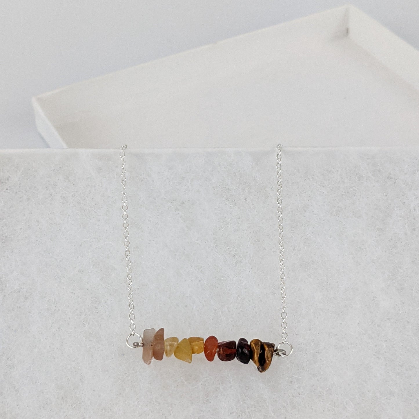 Good Vibes: Positivity and Courage Bar Necklace