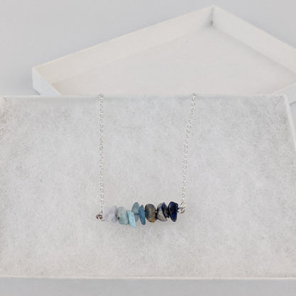 Good Vibes: Harmony and Gratitude Bar Necklace