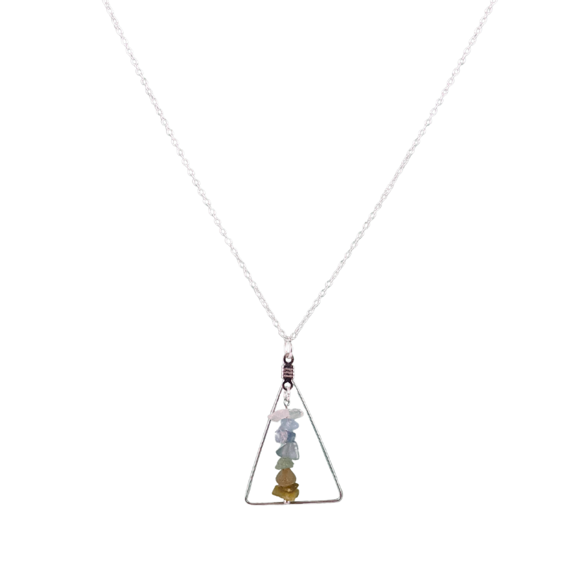 Good Vibes: Prosperity & Success Triangle Pendant Necklace