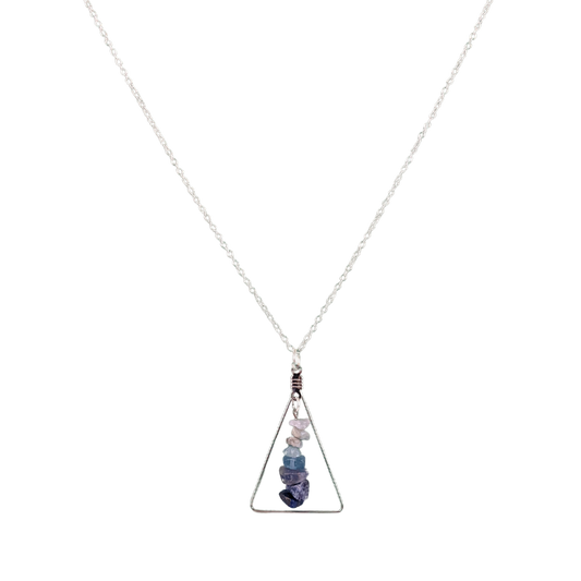 Libra Triangle Pendant Necklace