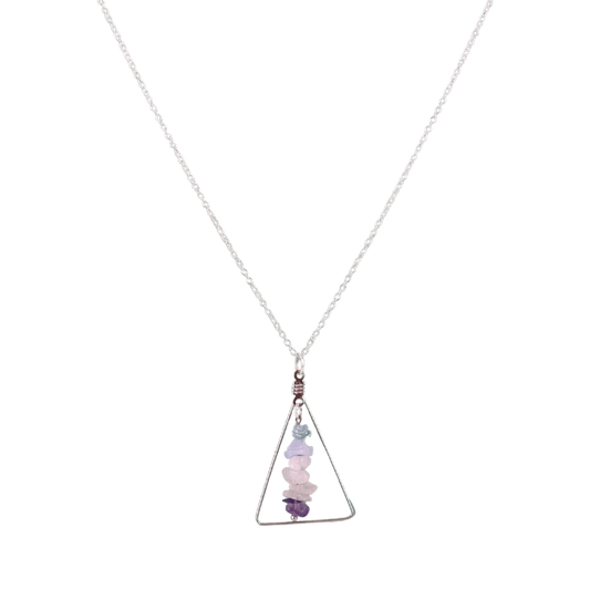 Pisces Triangle Pendant Necklace