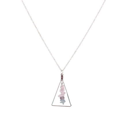 Cancer Triangle Pendant Necklace