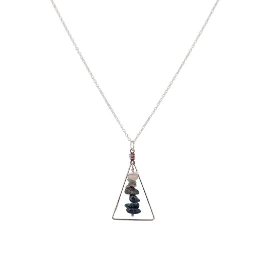 Aquarius Triangle Pendant Necklace