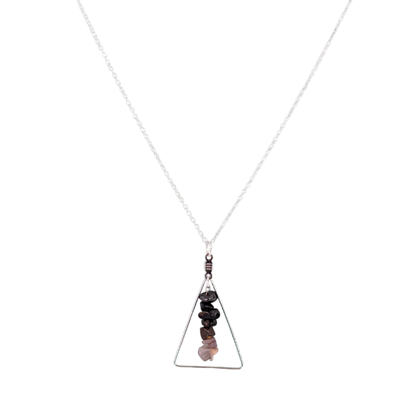 Gemini Triangle Pendant Necklace