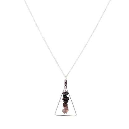 Gemini Triangle Pendant Necklace