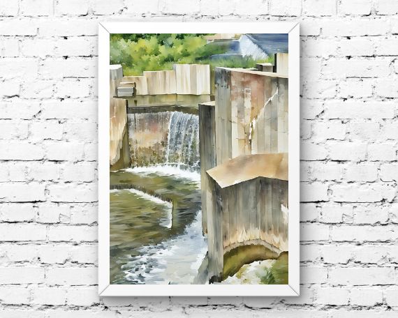 Stepping Stone Falls #1 Art Print