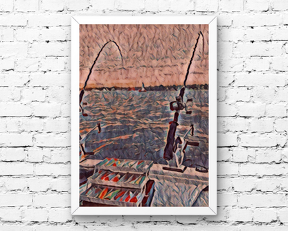 Gone Fishing Art Print