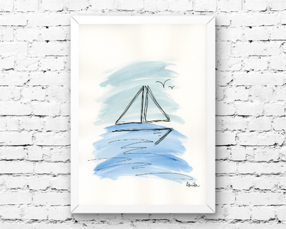 Watercolor 2209 Art Print