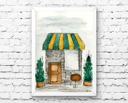 Watercolor 2176 Art Print