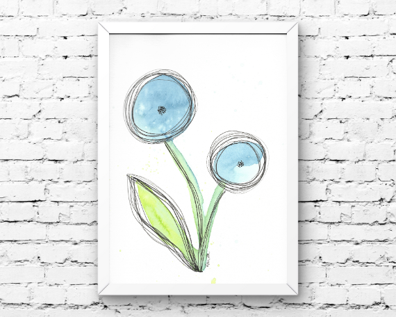 Watercolor 2025 Art Print