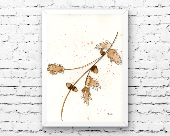 Watercolor 2213 Art Print