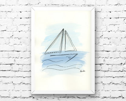 Watercolor 2177 Art Print