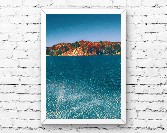 Blue Dune Art Print