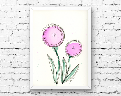 Watercolor 2205 Art Print