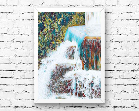 Stepping Stone Falls #4 Art Print