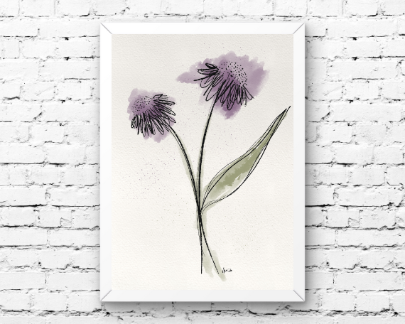 Watercolor 2247 Art Print