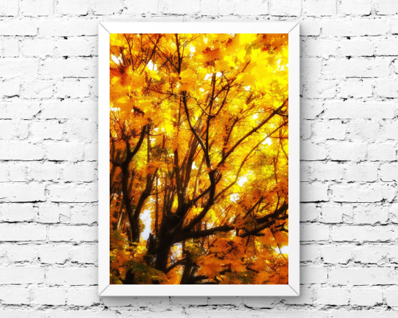 Falling Gold Art Print