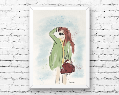 Watercolor 2281 Art Print