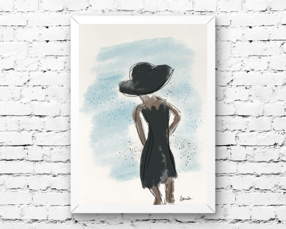 Watercolor 2276 Art Print