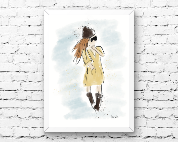 Watercolor 2283 Art Print