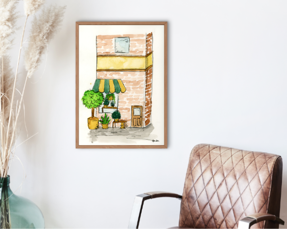 Watercolor 2215 Art Print