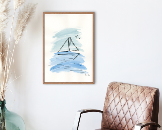 Watercolor 2209 Art Print