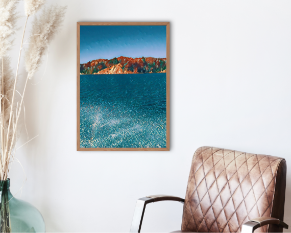 Blue Dune Art Print