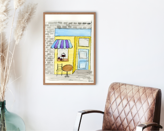 Watercolor 2196 Art Print