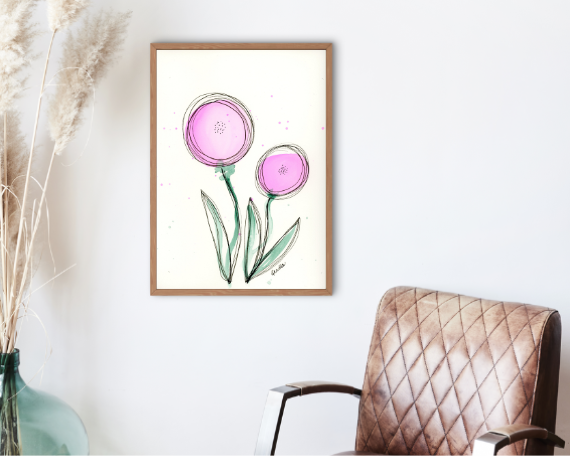 Watercolor 2205 Art Print