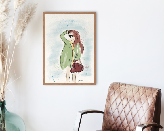 Watercolor 2281 Art Print