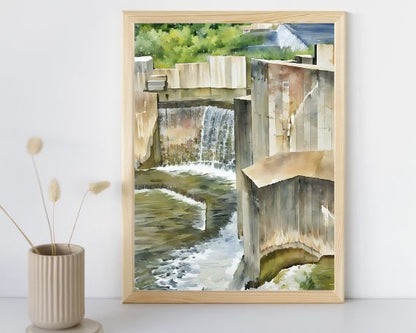 Stepping Stone Falls #1 Art Print