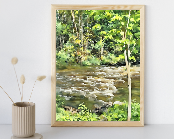 Red Cedar River #4 Art Print