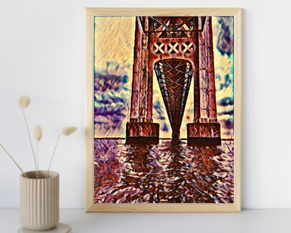 The Mighty Mackinac Art Print