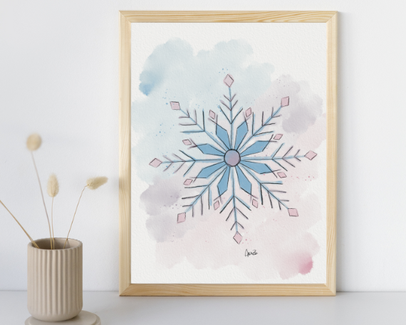 Watercolor 2291 Art Print