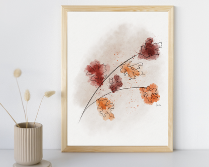 Watercolor 2278 Art Print