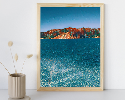 Blue Dune Art Print