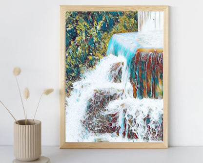 Stepping Stone Falls #4 Art Print